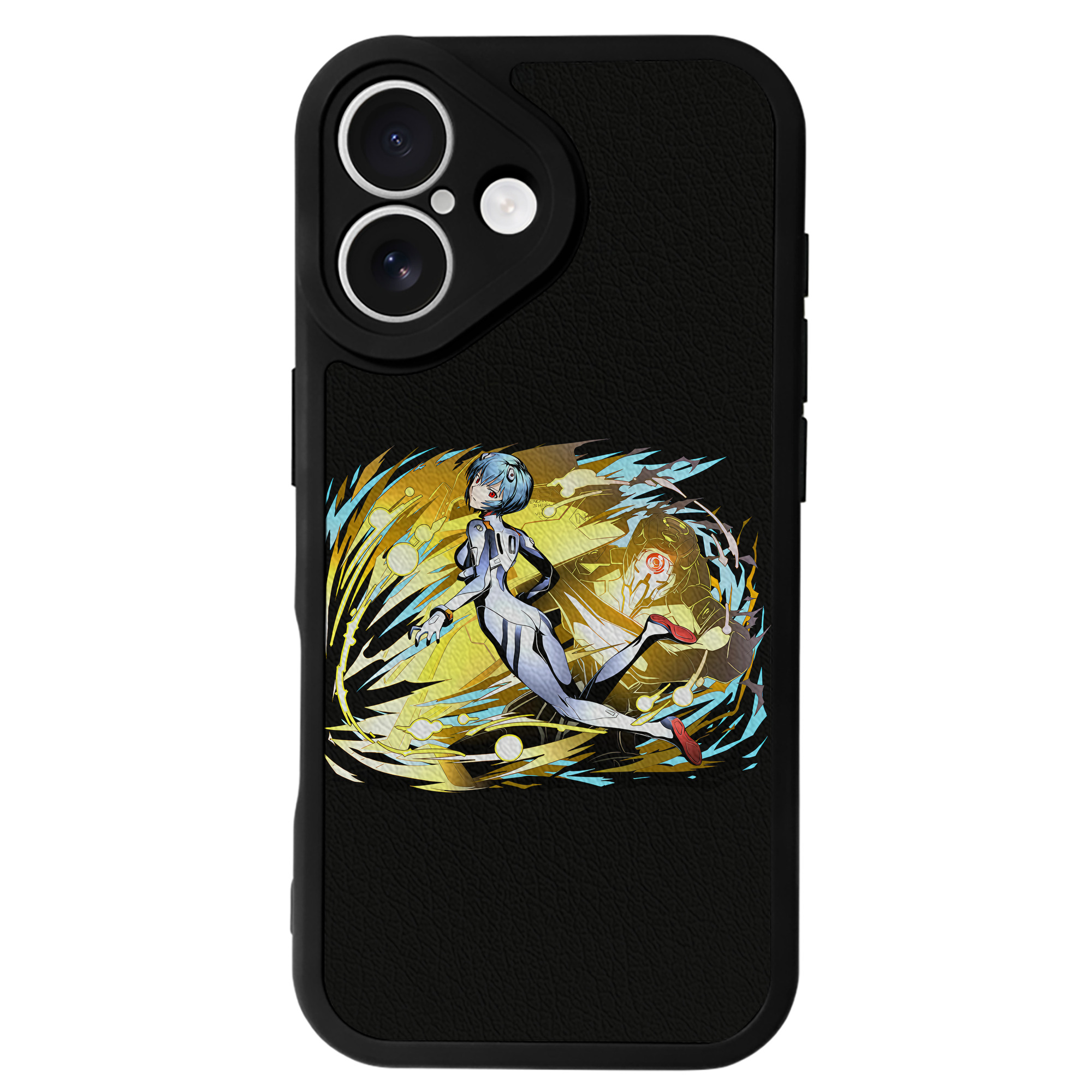 （画像用） EVA 新世紀エヴァンゲリオン 【iPhone 16シリーズ対応】シリコンスマホケース（レザー調） 材質：シリコン